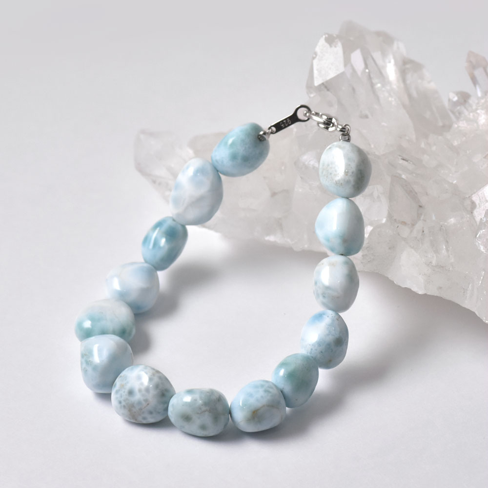 ラリマー タンブル ブレスレット