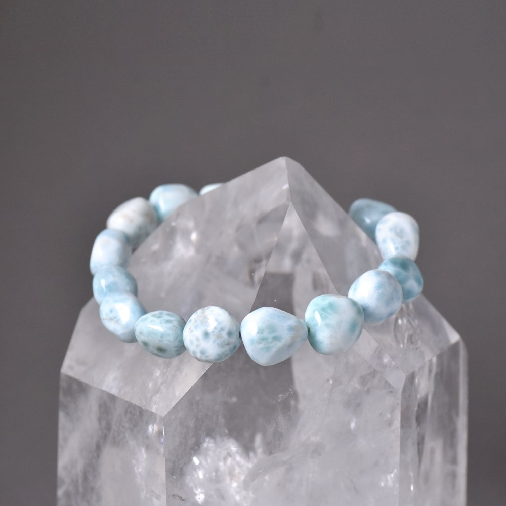 ラリマー タンブル ブレスレット