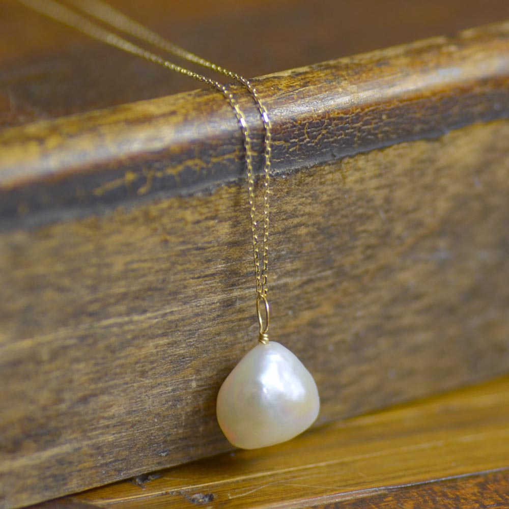 K18 選べる淡水パール ペンダントトップ(B)