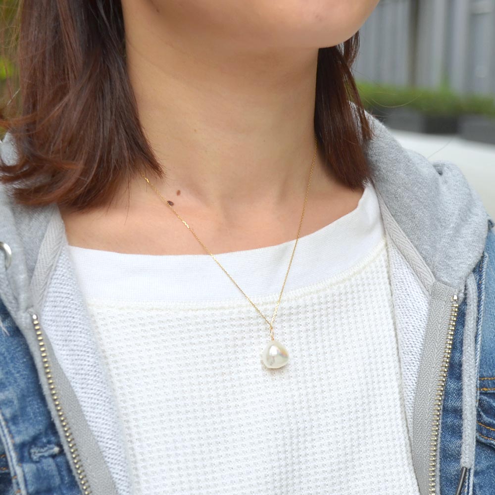 K18 選べる淡水パール ペンダントトップ(B)