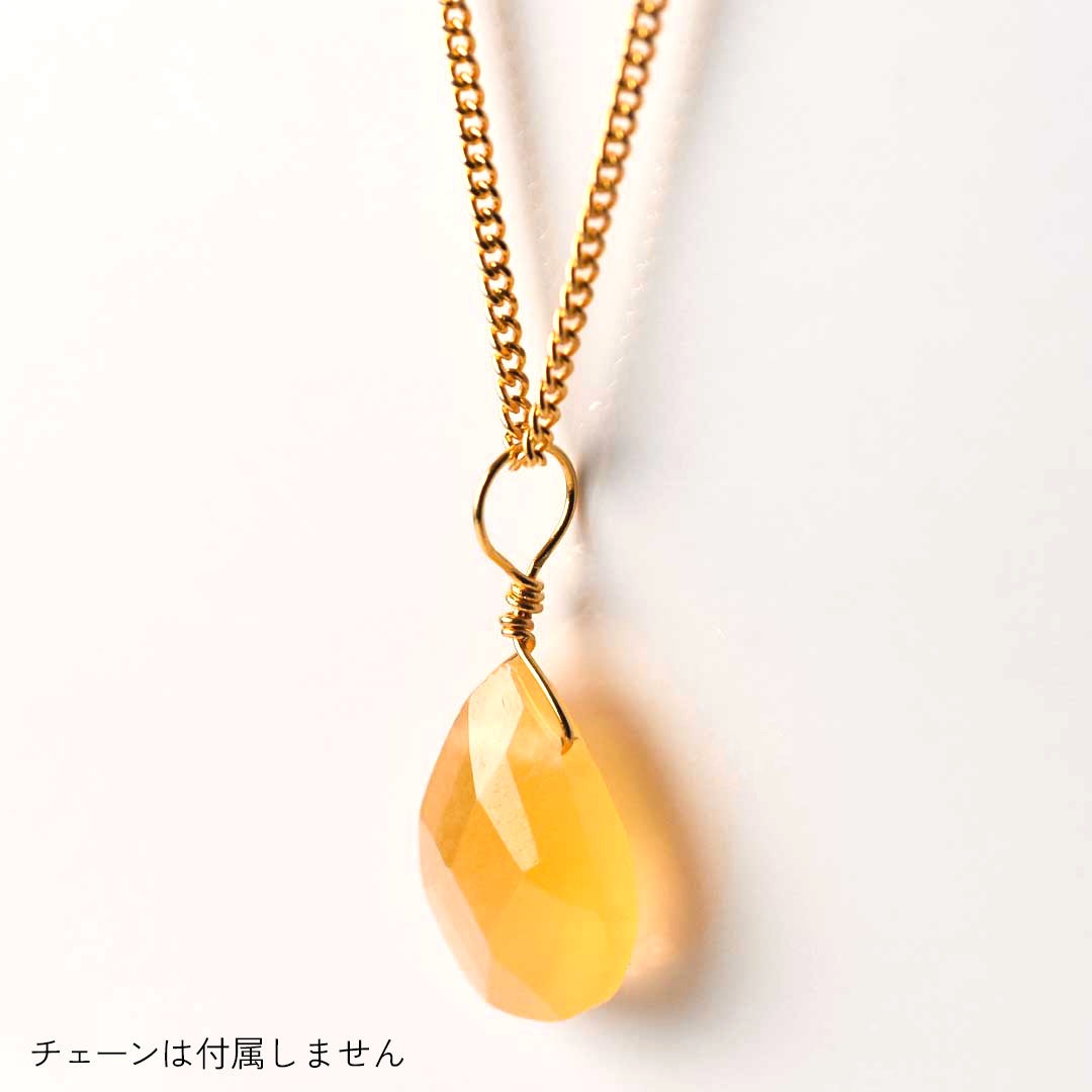 カラーで選ぶチャーム　イエローカルサイト【Fortune Stone Table】