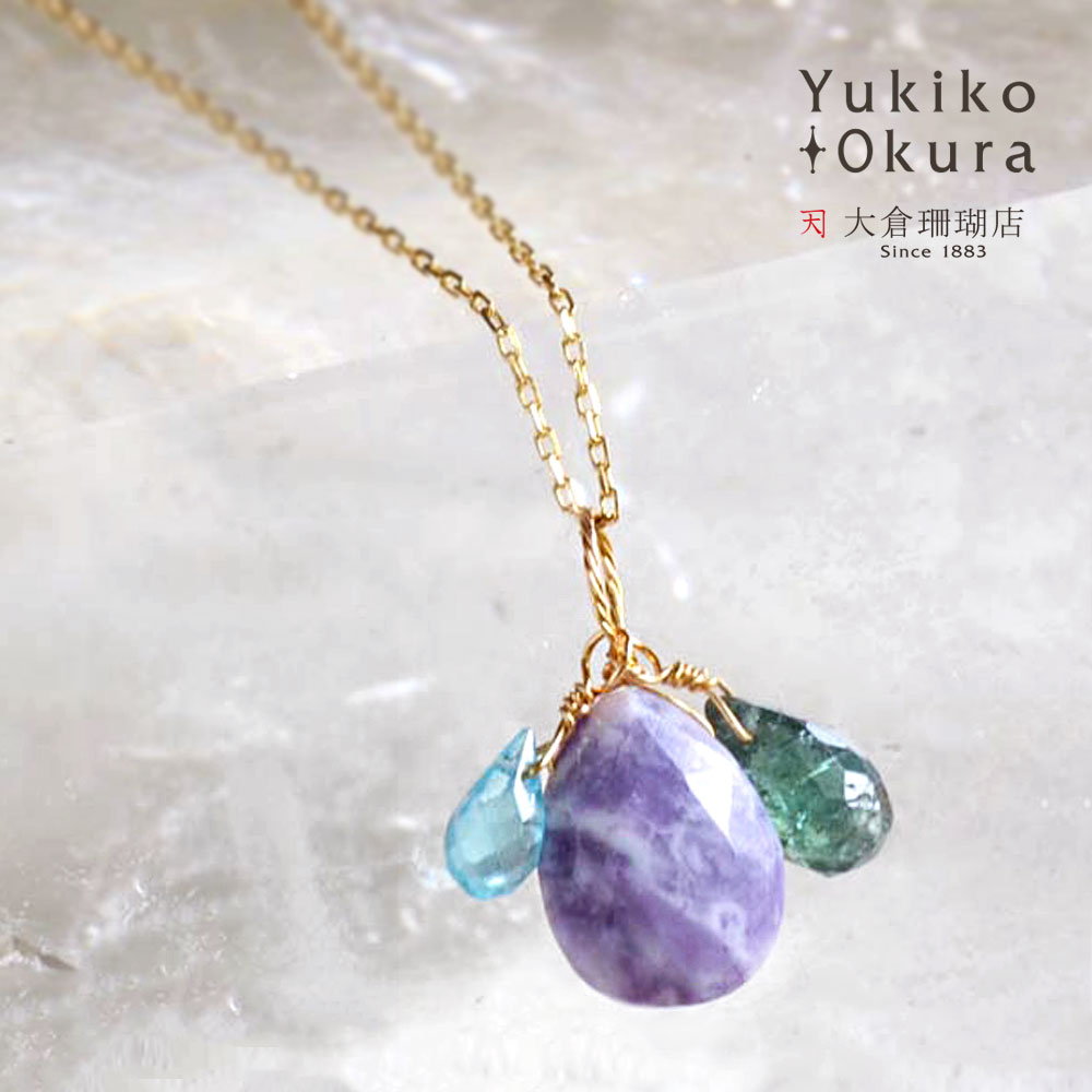 K18 オパール アパタイト3カラーチャーム | Yukiko Okura,ジュエリー