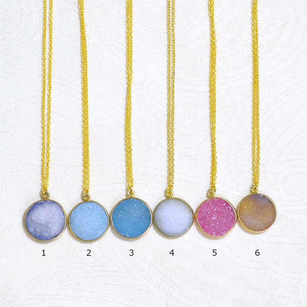 シルバー925 ドゥルージーアゲイト ペンダントネックレス