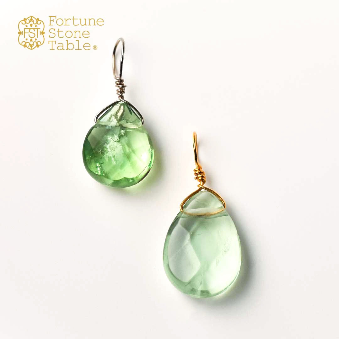 カラーで選ぶチャーム　フローライト【Fortune Stone Table】