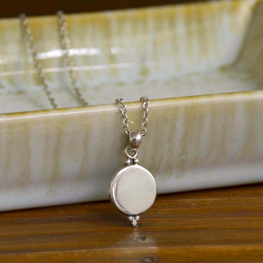 シルバー925 ラウンド モザイク ペンダントトップ