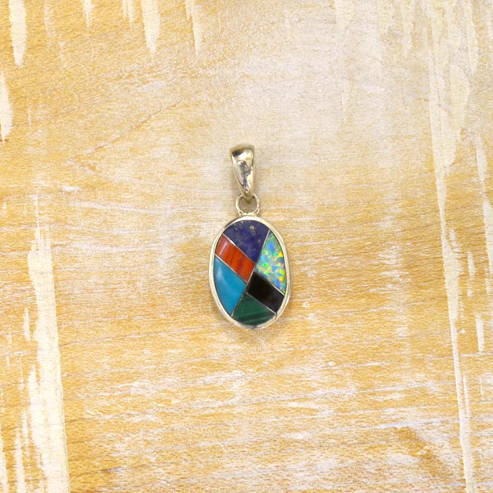 SV925 モザイク オーバル ペンダントトップ