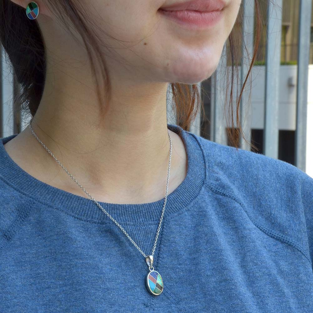 SV925 モザイク オーバル ペンダントトップ