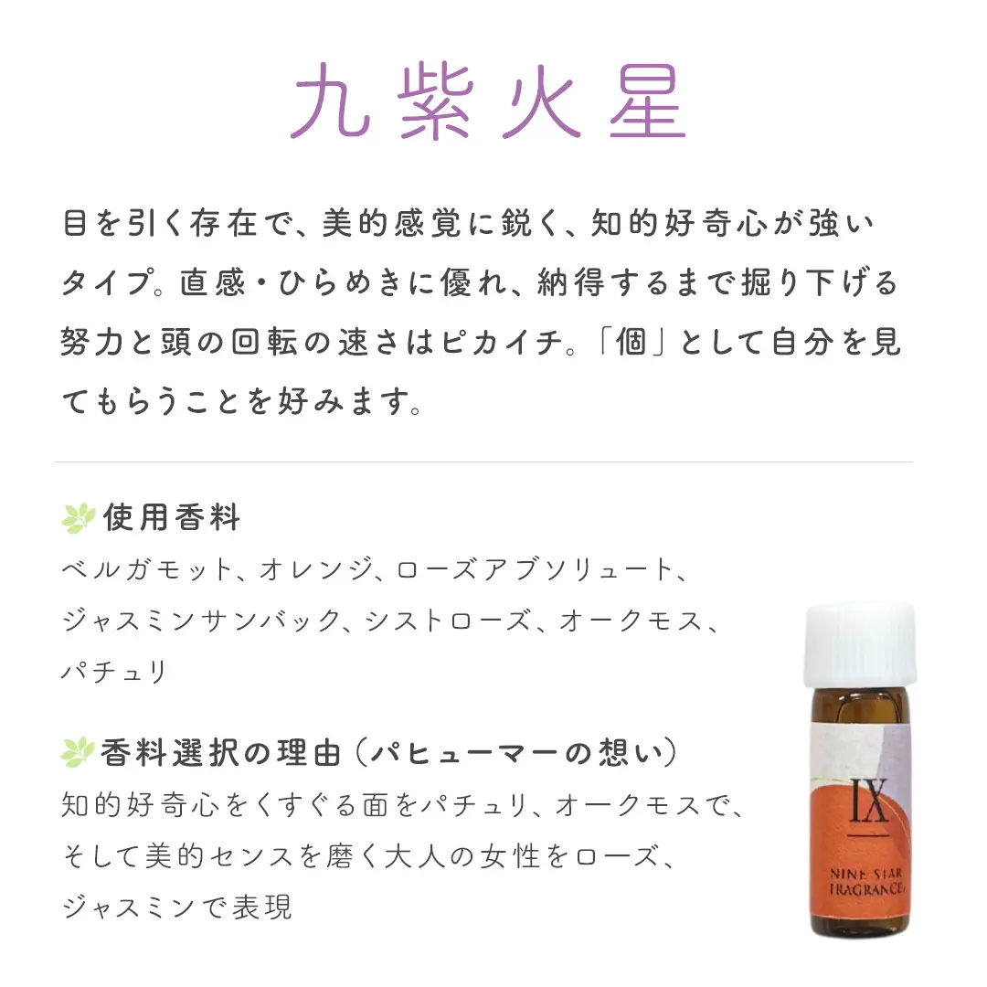 Nine Star Fragrance(R) Ⅸ 九紫火星 香りのペンダント