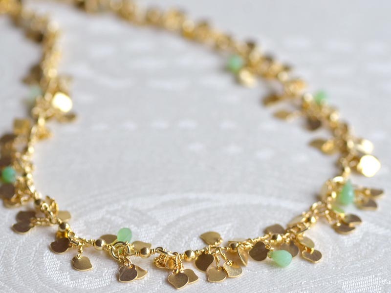 SV925 クリソプレイズ グリーンネックレス