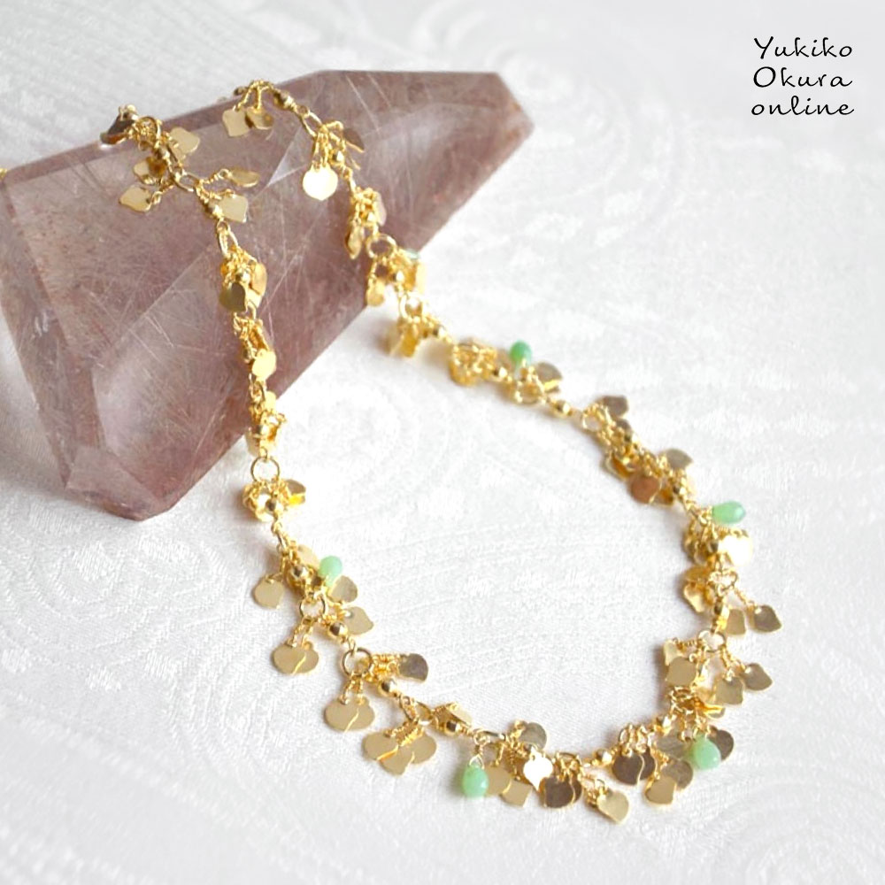 SV925 クリソプレイズ グリーンネックレス