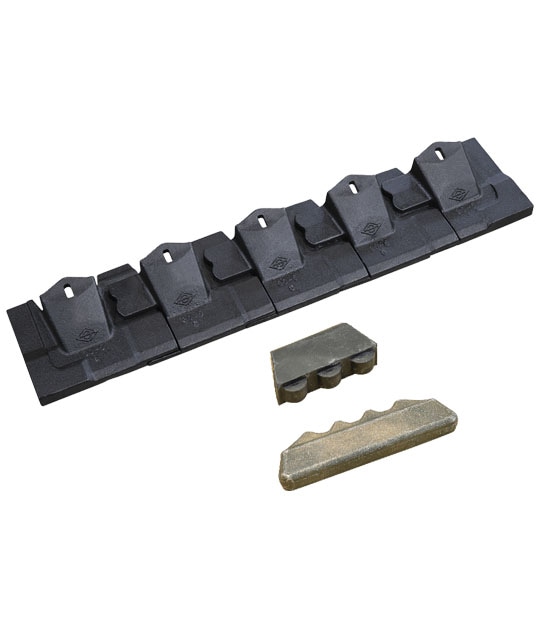 ツース盤（平刃）5枚組（ワイド幅）30S 縦ピン 日立建機 ZX120-5