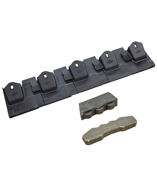 鍔2点 ツース盤（平刃）5枚組（バケット幅）35S 縦ピン 日立建機 ZX200-6