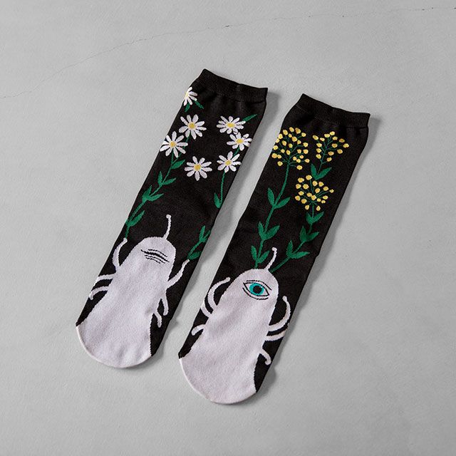 ヒグチユウコ ソックス レースピアスセット ひとつめちゃん ひとつめ