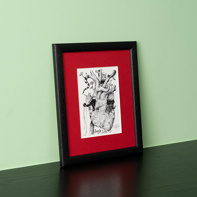ヒグチユウコ　ボリス雑貨店　複製画Junglegym 額装】複製画 jungle gym | 複製画 | ボリス雑貨店-Higuchi Yuko-