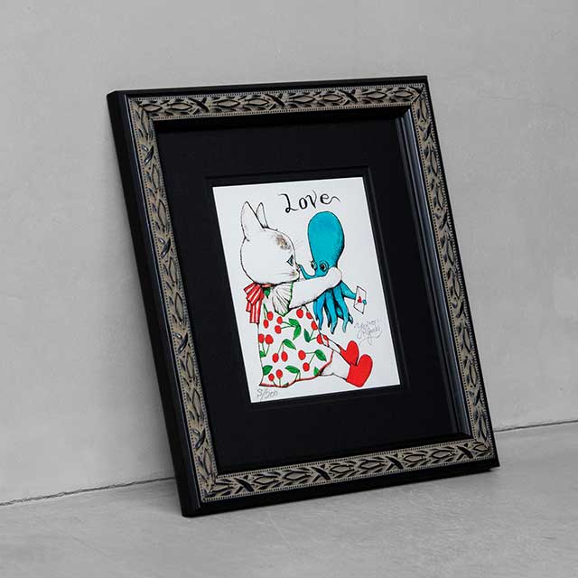 ヒグチユウコ 複製画 LOVE 額装】複製画 LOVE | 複製画 | ボリス雑貨店-Higuchi Yuko-