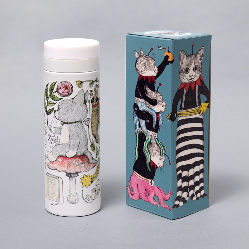 サーモボトル ニャンコ | その他 | ボリス雑貨店-Higuchi Yuko-
