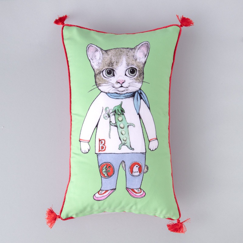 新品•未使用　ヒグチユウコ　タッセルクッション　ボーちゃん•こはる タッセルクッション ボーちゃん・こはる – ボリス雑貨店