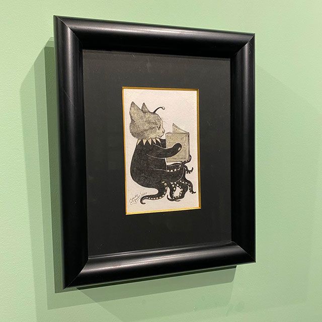 抽選のための展示】ヒグチユウコ原画No.1 猫の文学館?のための装画 抽選のための展示】ヒグチユウコ原画No.1 猫の文学館?のための装画