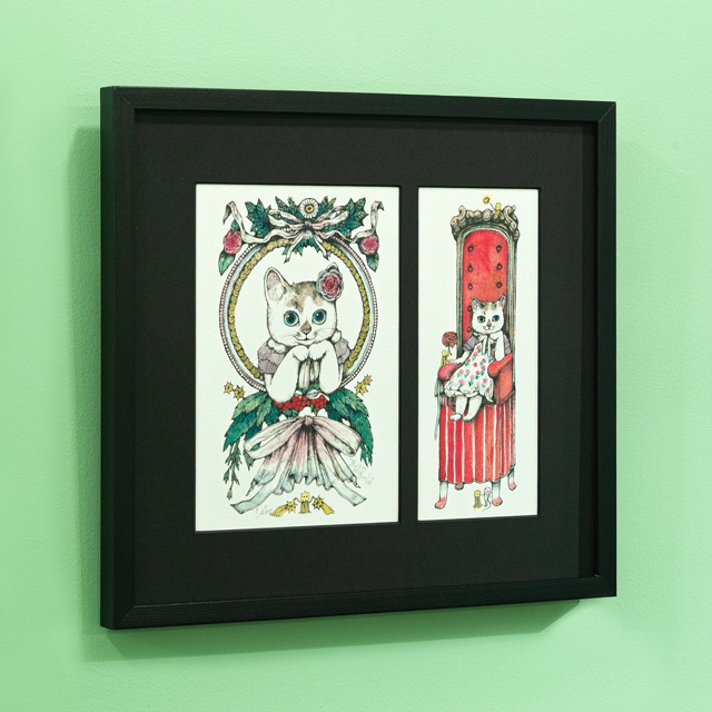 額装】複製画 おひめさま | 複製画 | ボリス雑貨店-Higuchi Yuko-