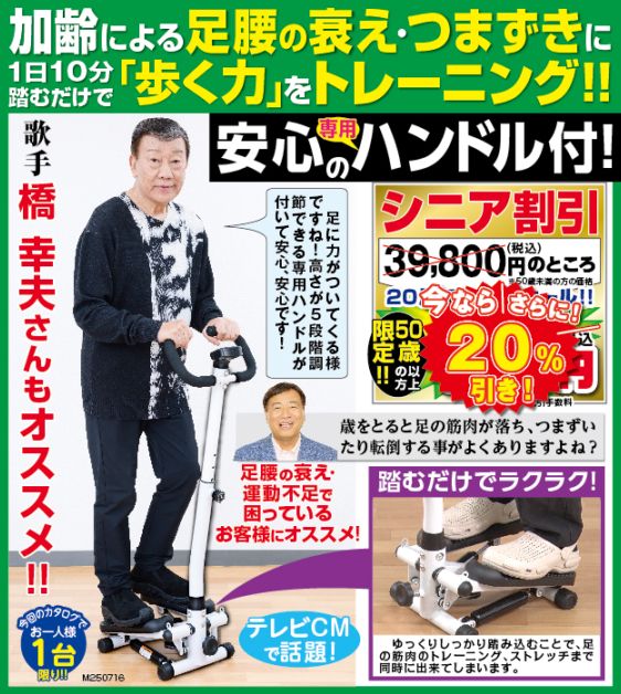 夢グループ　 専用ハンドル付きステッパー!! 　POU00700 新品未使用 夢グループ 夢ハンドル付 健康ステッパー POU00700
