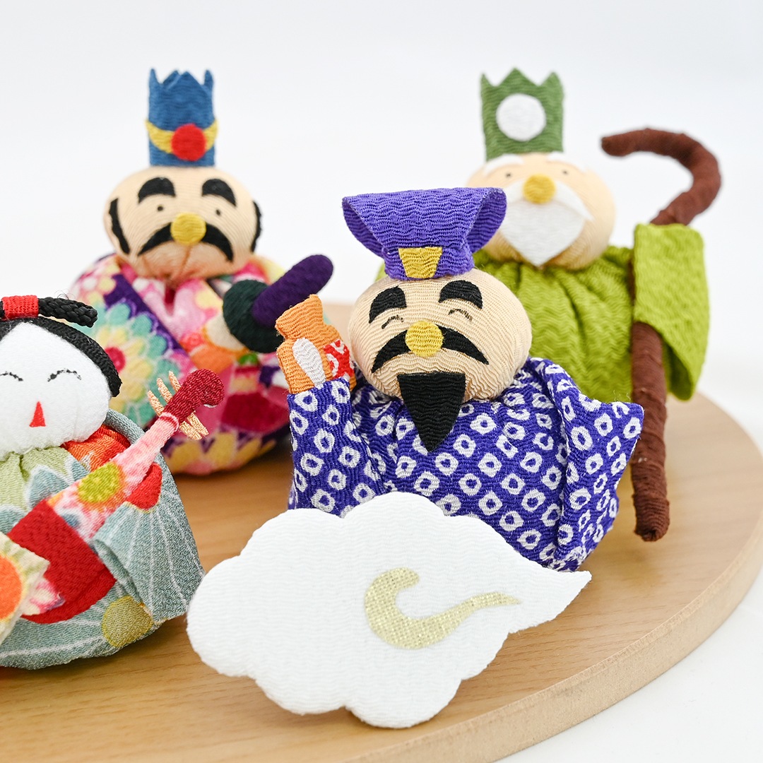 正月飾り 夢み屋 日本製 京都夢み屋【七福神飾り】 コンパクトでおしゃれな雛人形や五月