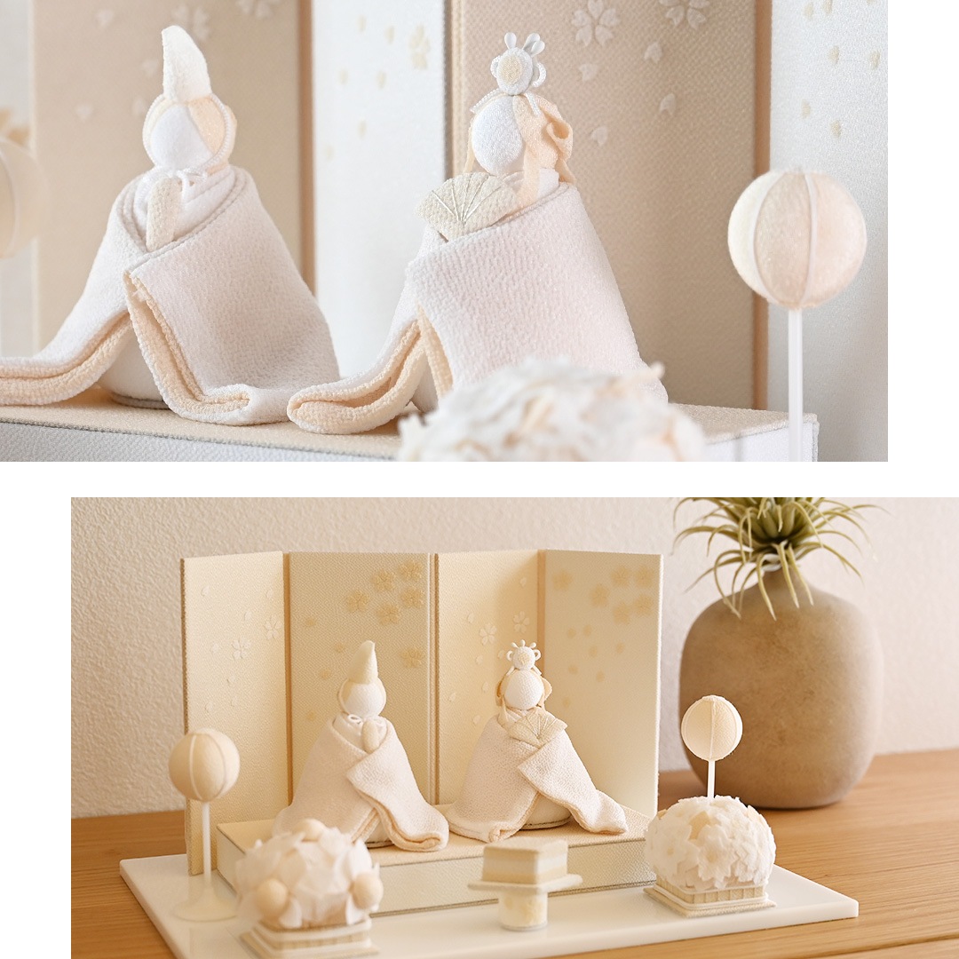 白うさぎのお雛様 京都夢み屋【【10月分受付開始】白粋-HAKI- 桜舞うお雛様