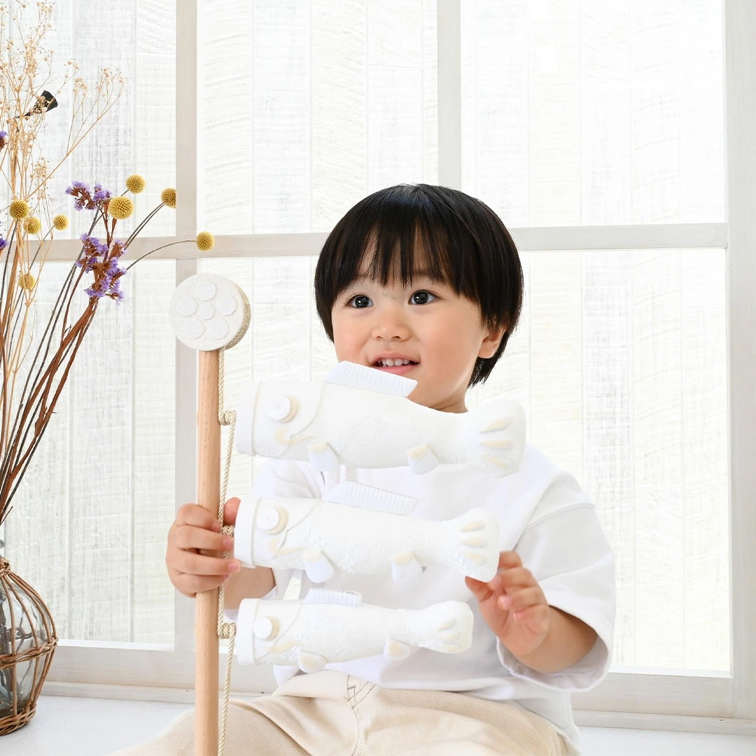 白粋-HAKI- 兜・卓上こいのぼりセット