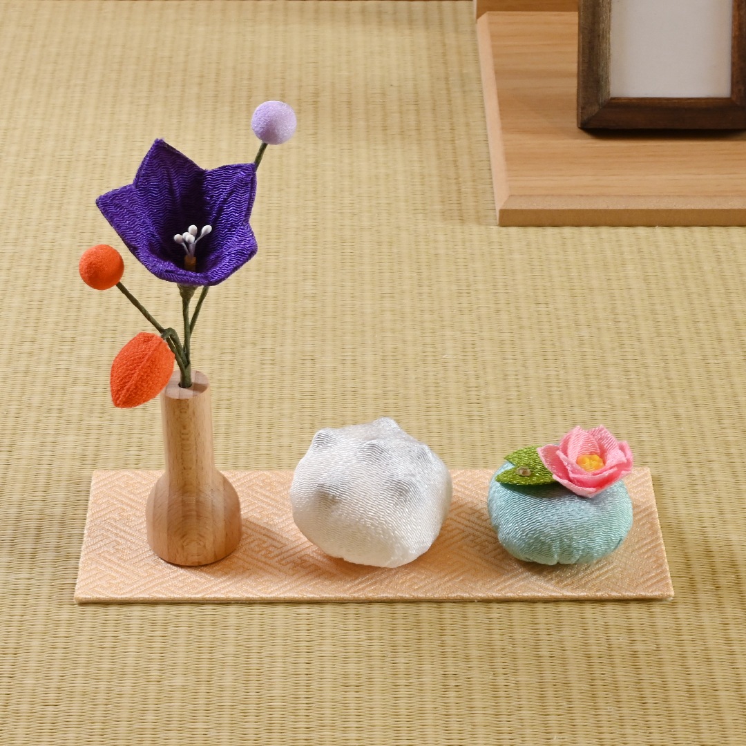 ちりめんお供えセット＜仏花・甘美＞