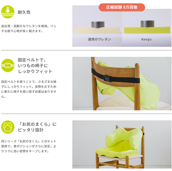 西川 Keeps ランバークッション｜夢なびオンラインショップ