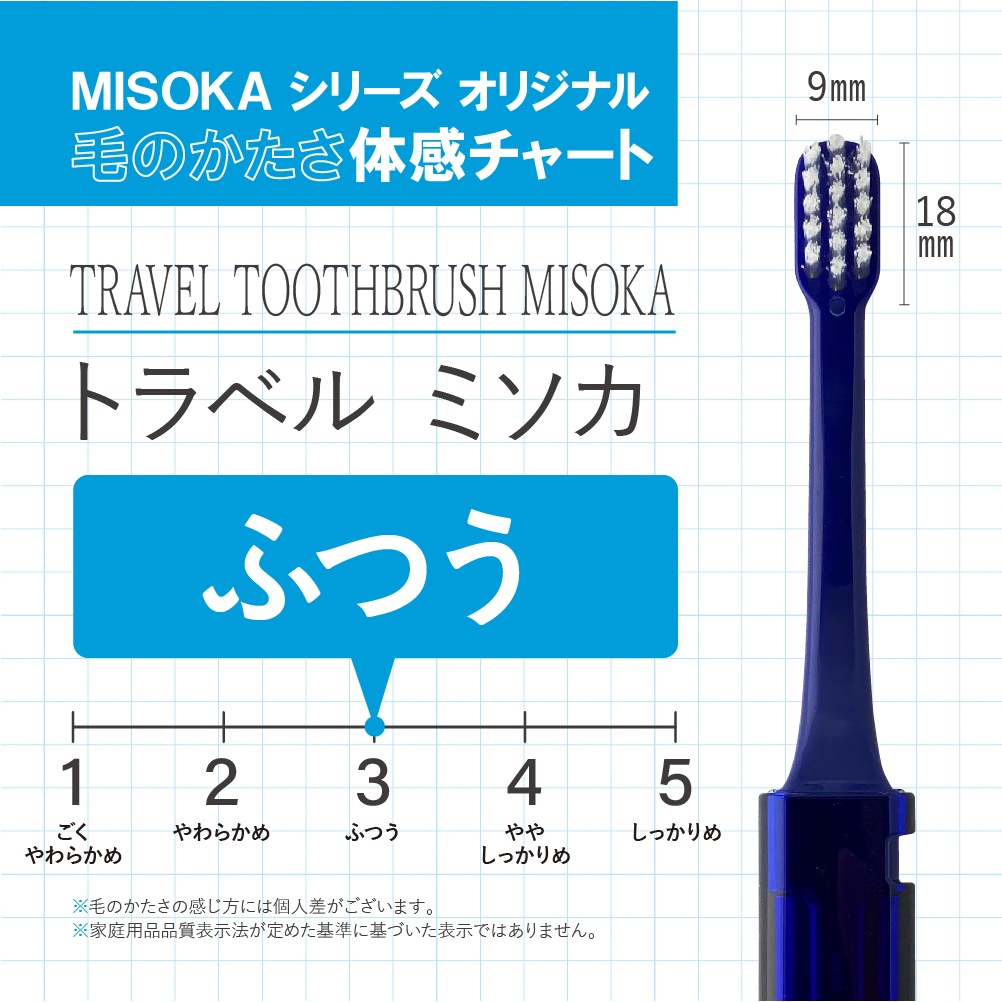 TRAVEL TOOTHBRUSH MISOKA FOR TOFRO (Blue)