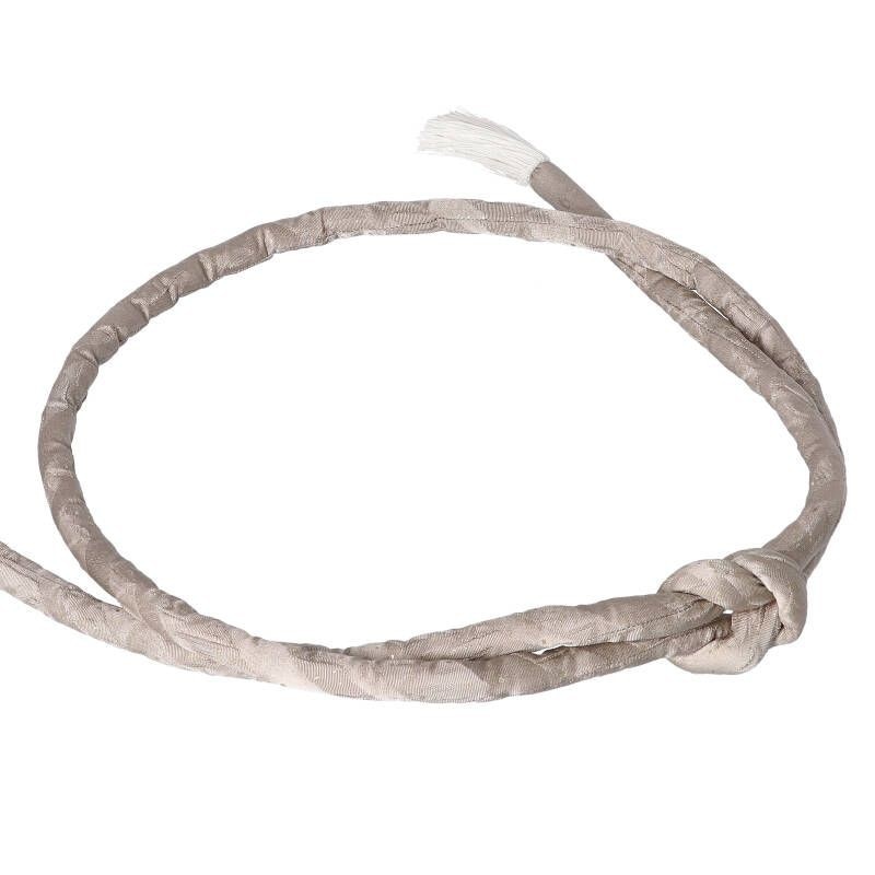 帯締め 丸ぐけ-箔ネイル/グレージュ GU242