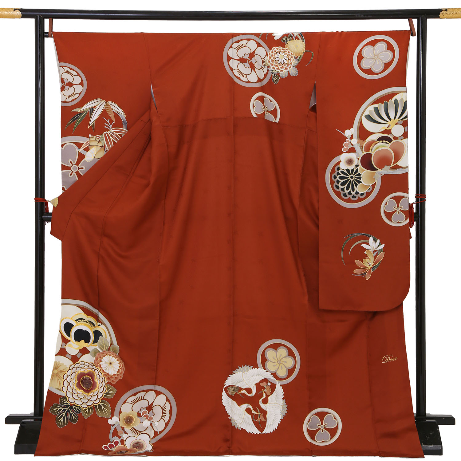 ★専用♦再お値下げしました！振袖+袋帯セット　京紅型　大輪万寿菊　丹後ちりめん FURISODE,新作,2024年新作 | 京都きもの夢館