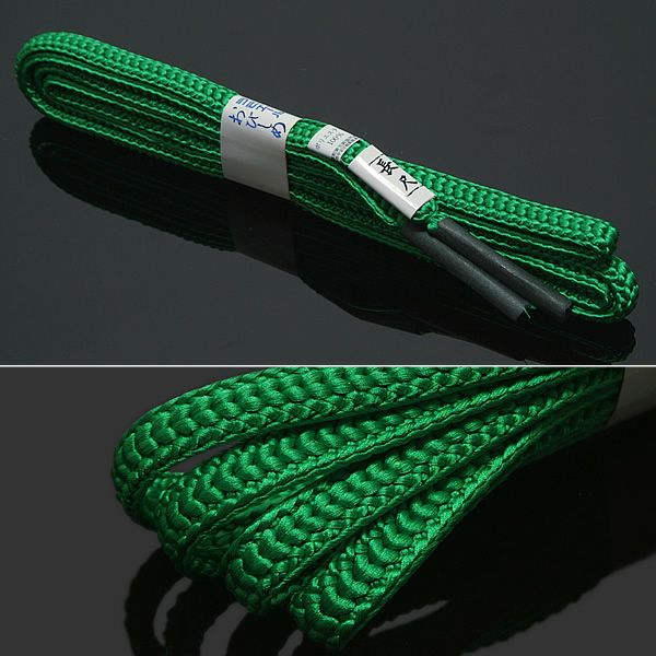 帯締め 鮮やかな緑色系 テイジン ラミエール長尺帯締め （No.158）ss2212wkm15