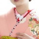 [販売]重ね衿(菊菱/赤)