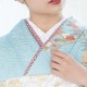 [販売]重ね衿(菊菱/赤)