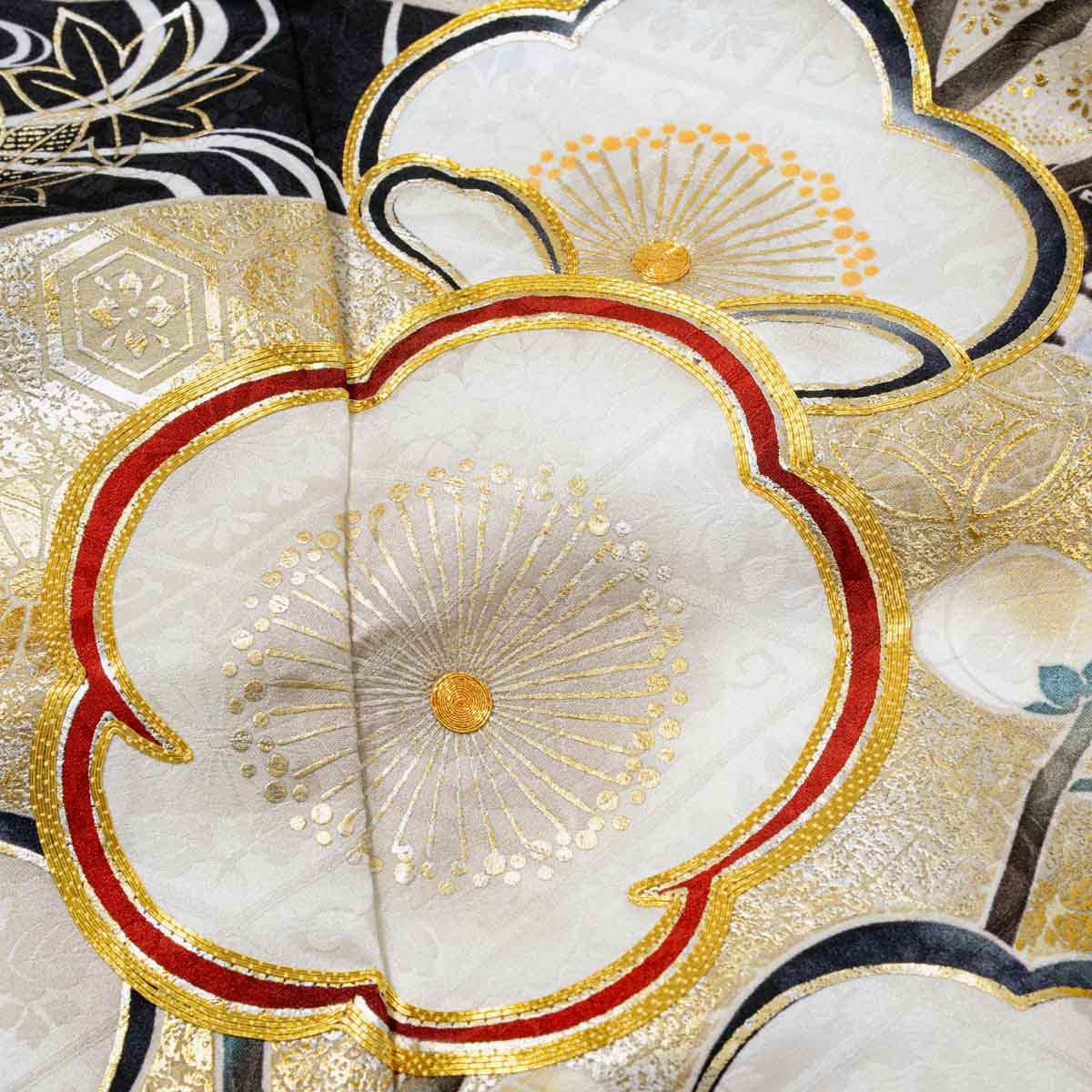 SACRA 白　梅椿に霞（【振袖・袋帯・長襦袢のセット商品です】）