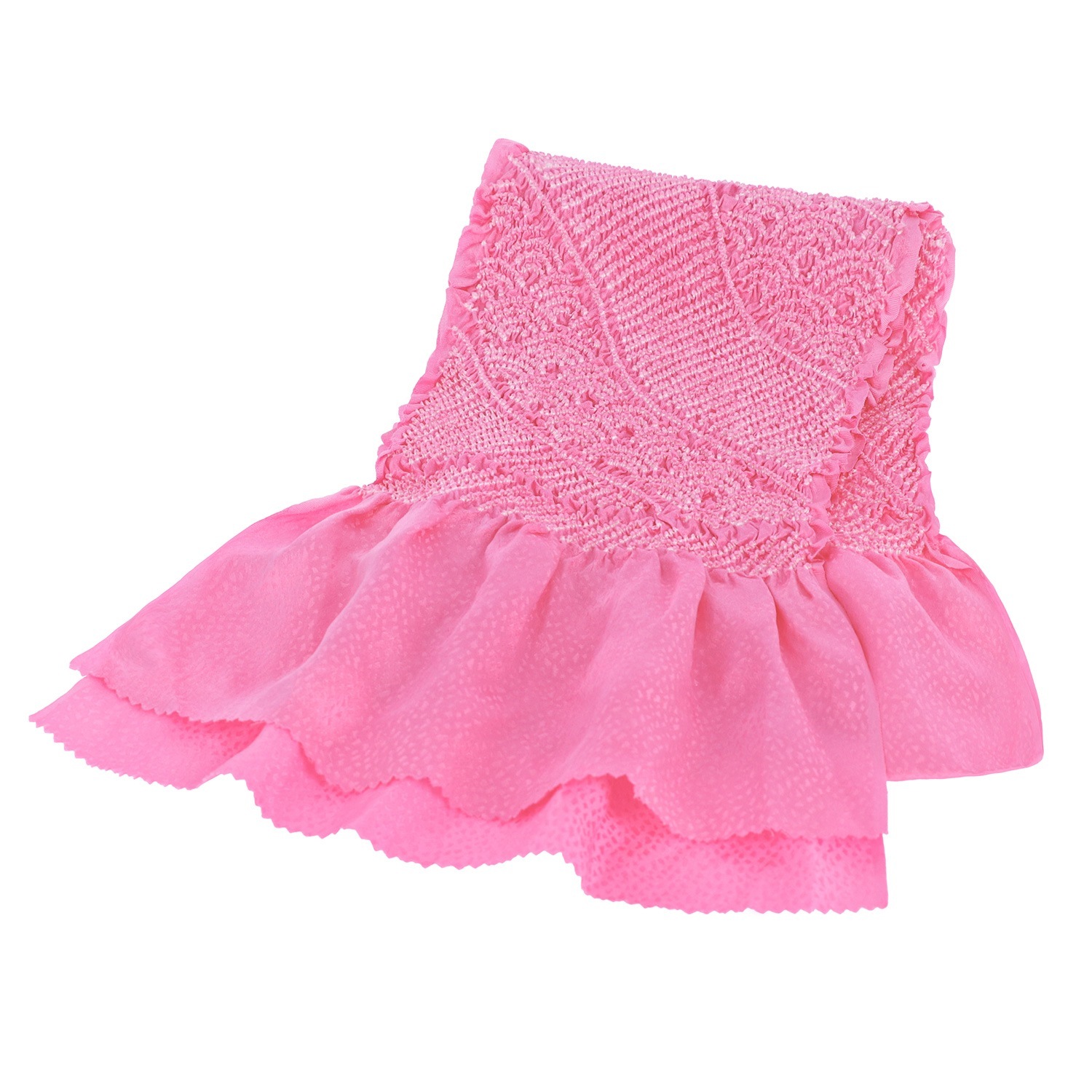 振袖帯揚げ中抜き ピンク | KOMONO,帯揚げ | 京都きもの夢館