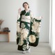 深緑　四君子（【振袖・袋帯・長襦袢のセット商品】）