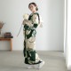 深緑　四君子（【振袖・袋帯・長襦袢のセット商品】）
