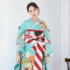 [販売]重ね衿(菊菱/白)