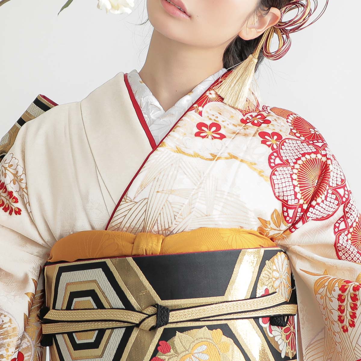 正絹 着物 ワンショルダー ドレス ワンピ kimono dress 滝泰 【公式通販】