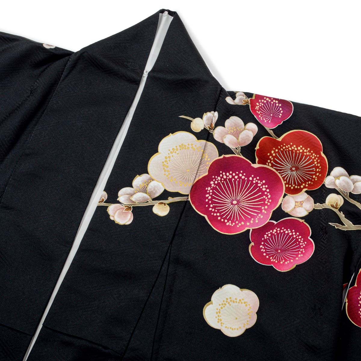 黒 松梅に鶴（【振袖・袋帯・長襦袢のセット商品】） | FURISODE 