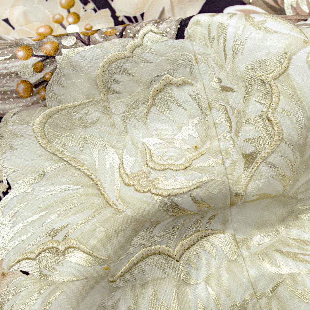 黒紫　白洋花（【振袖・袋帯・長襦袢のセット商品】）