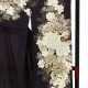 黒紫　白洋花（【振袖・袋帯・長襦袢のセット商品】）