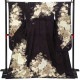 黒紫　白洋花（【振袖・袋帯・長襦袢のセット商品】）