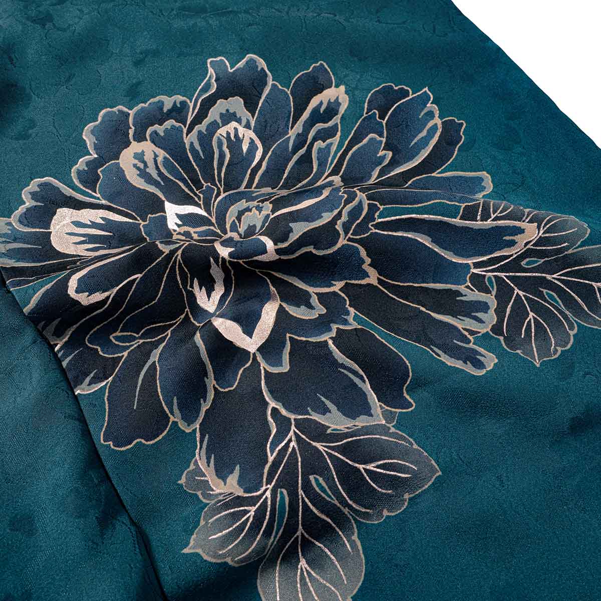 TRENDNOW ターコイズブルー　牡丹（【振袖・袋帯・長襦袢のセット商品です】）