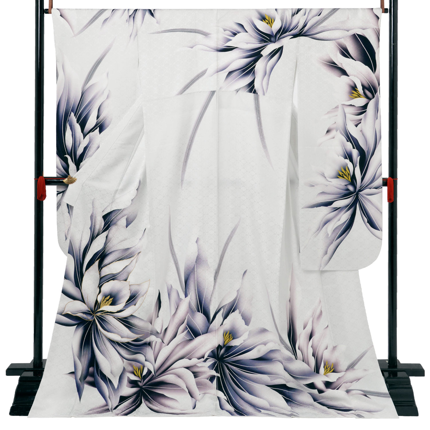 白 月下美人（【振袖・袋帯・長襦袢のセット商品】） | FURISODE | 京都きもの夢館