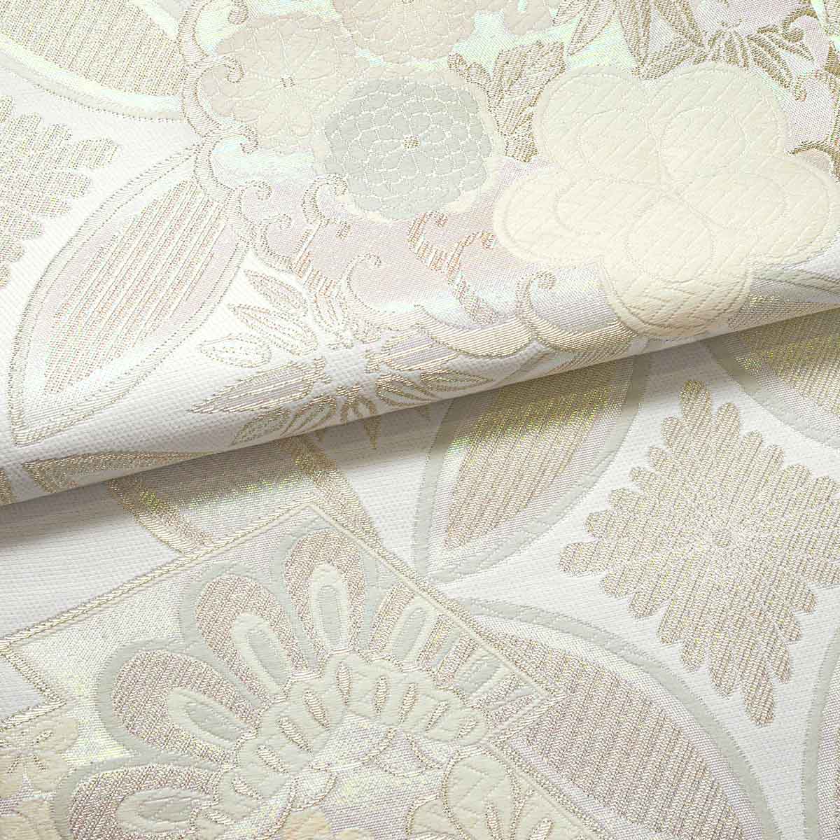 濃紺　百合に椿　ねじれ梅（【振袖・袋帯・長襦袢のセット商品】）