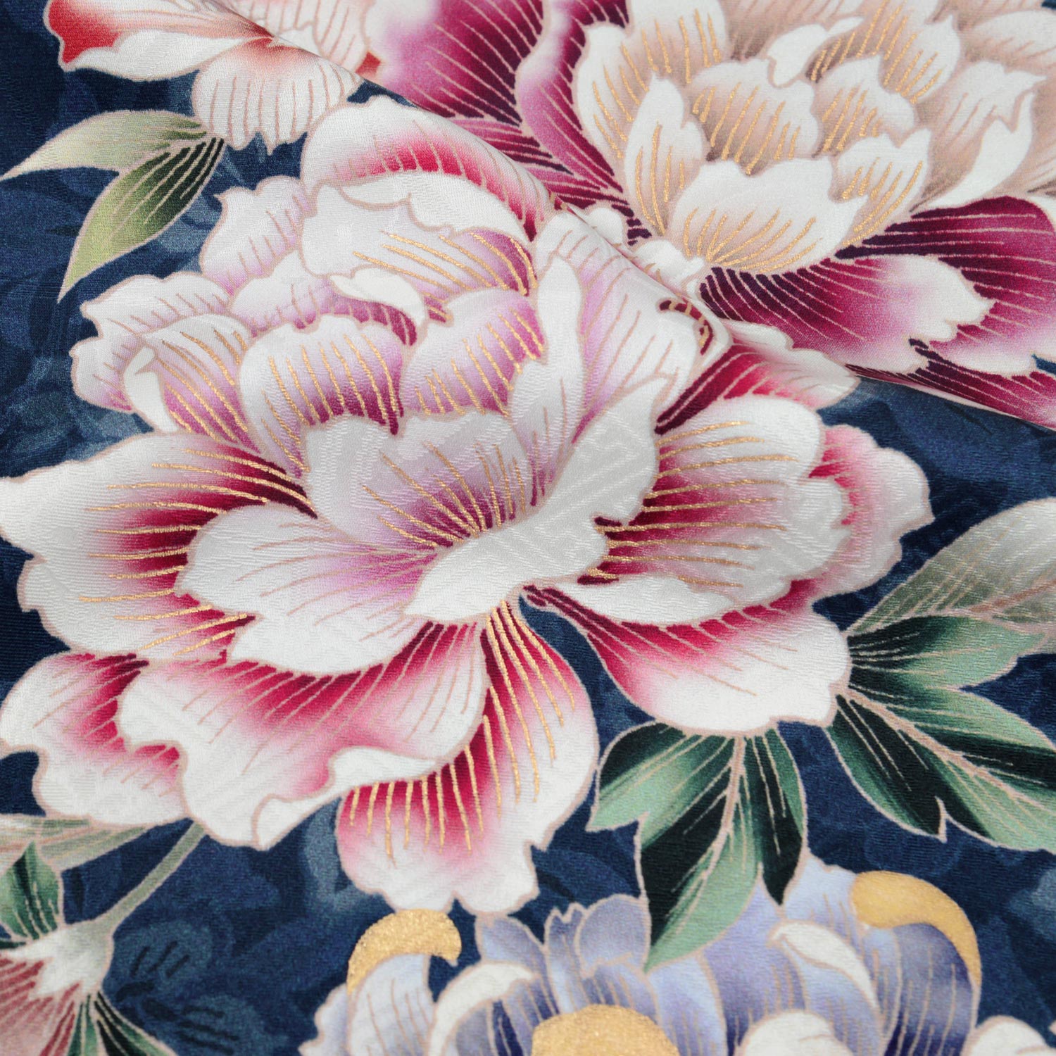 ブルー 菊牡丹（【振袖・袋帯・長襦袢のセット商品です】） | FURISODE