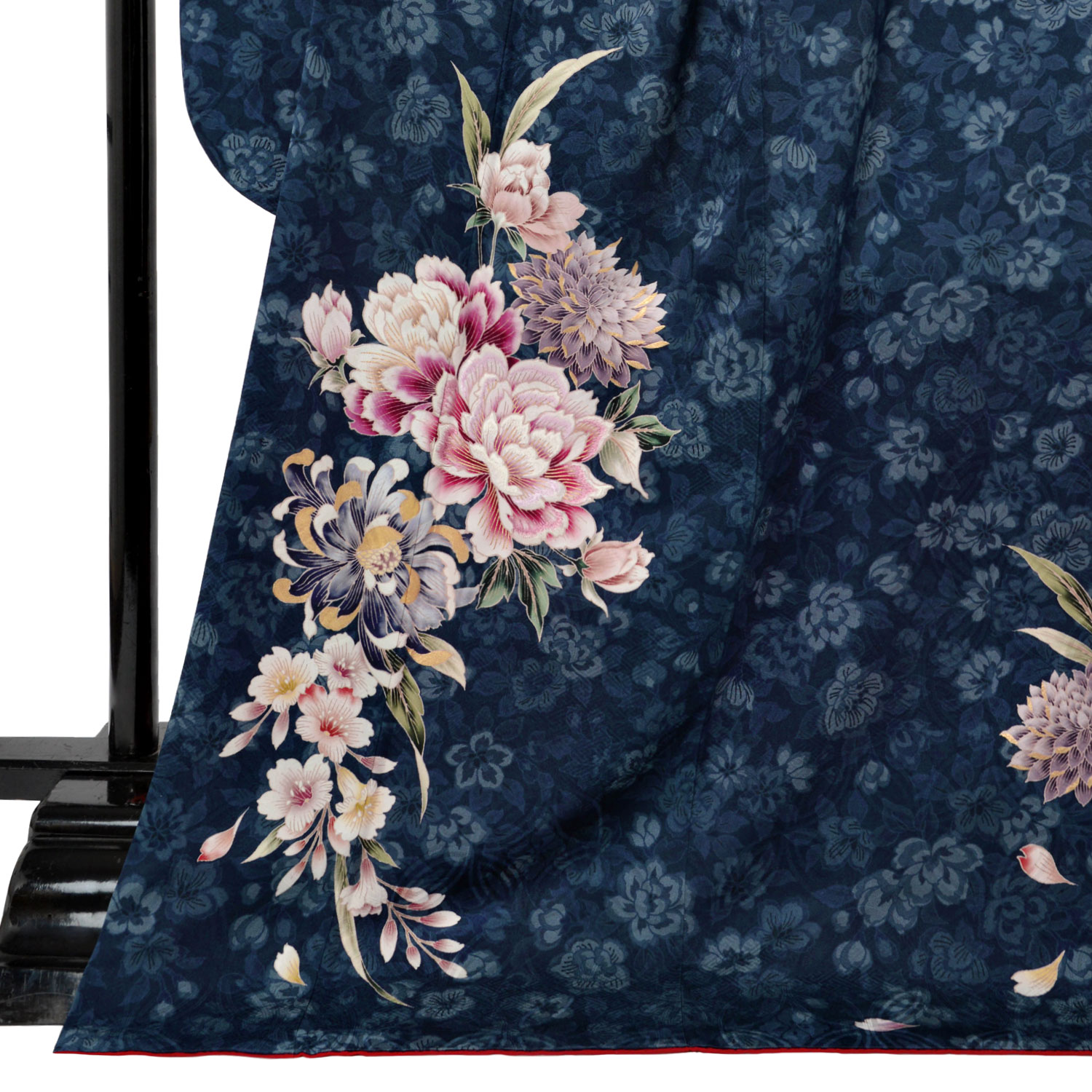 振袖帯　袋帯　橘　牡丹　菊花　椿　着物　115b d ms 振袖帯 袋帯 橘 牡丹 菊花 椿 着物 115b d ms - メルカリ